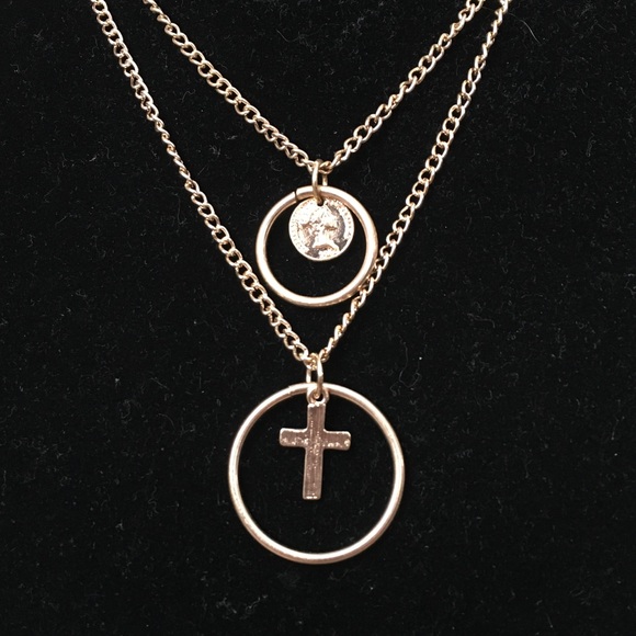 Circle of Faith Double Layered Necklace - Picture 2 of 2